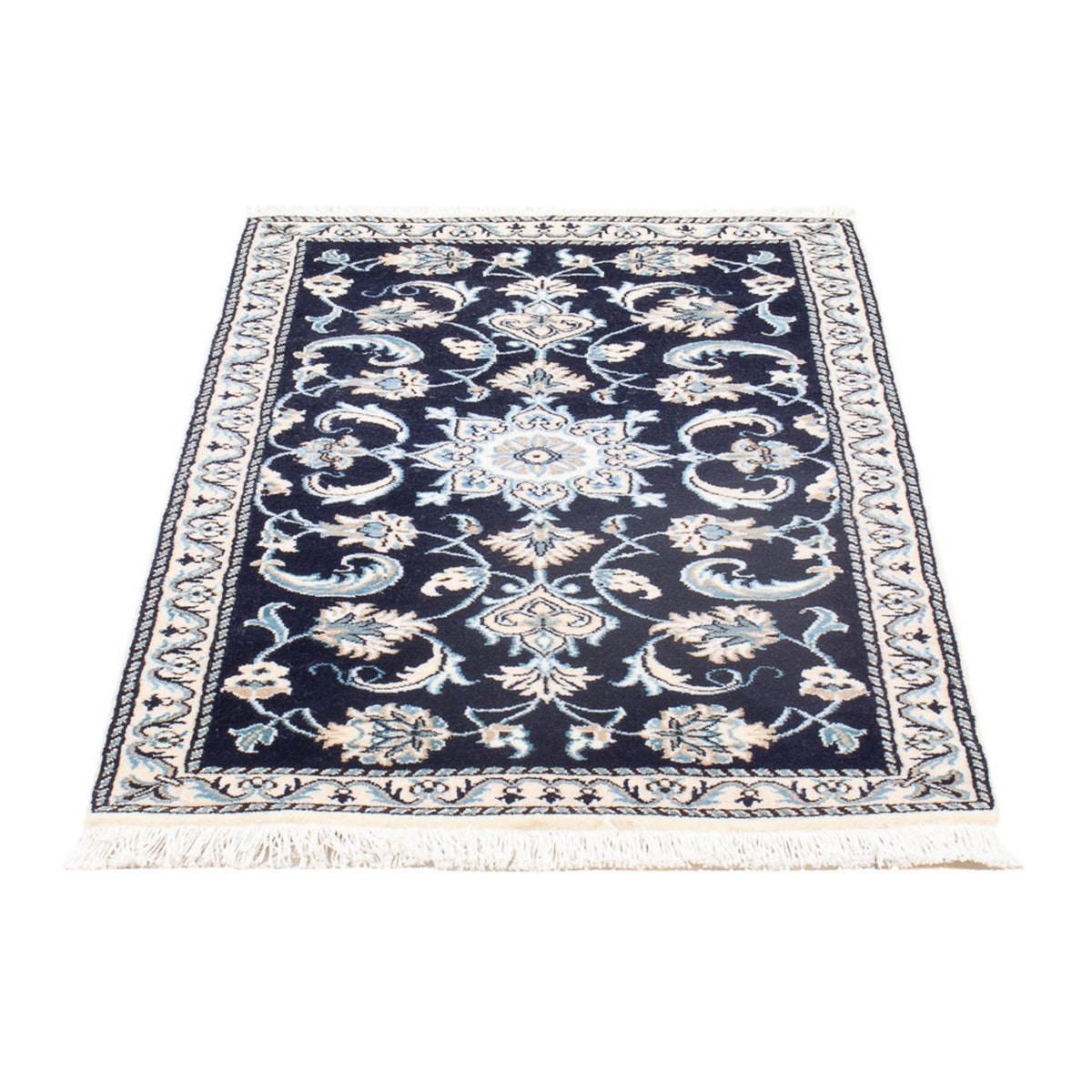 Perserteppich - Nain - 137 x 67 cm - dunkelblau