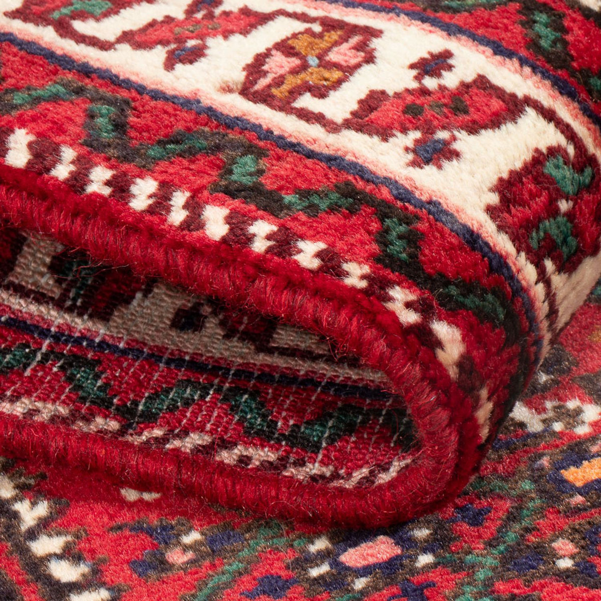 Perserteppich - Nomadic - 122 x 80 cm - dunkelrot