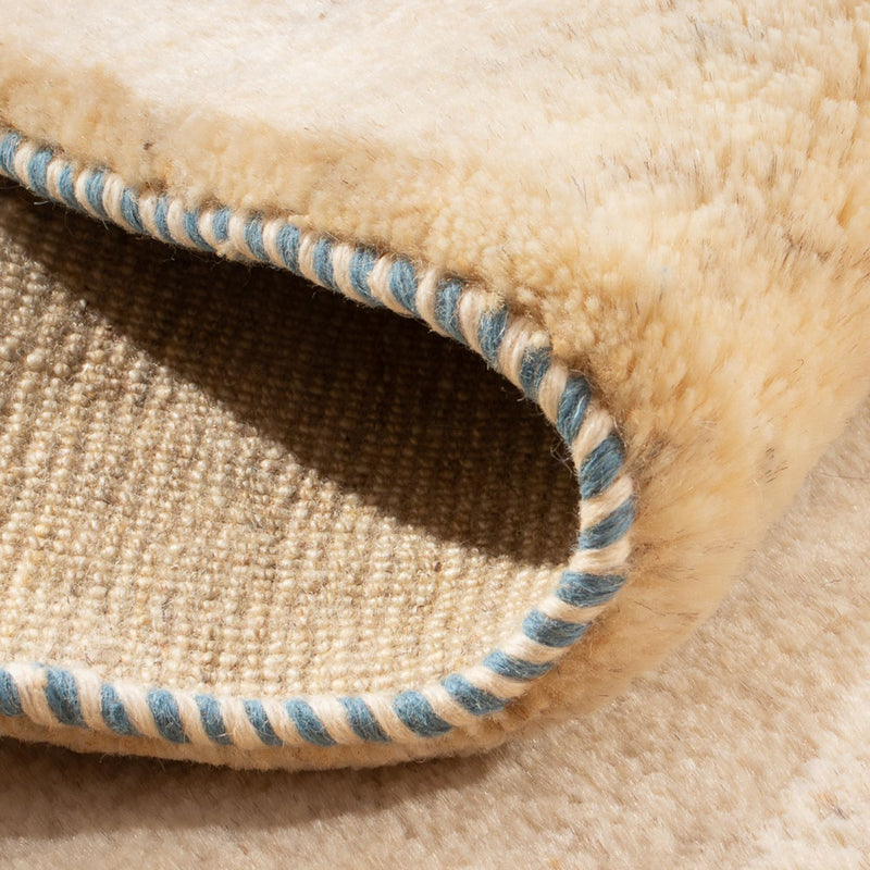 Gabbeh Teppich - Perser - 127 x 83 cm - naturweiß