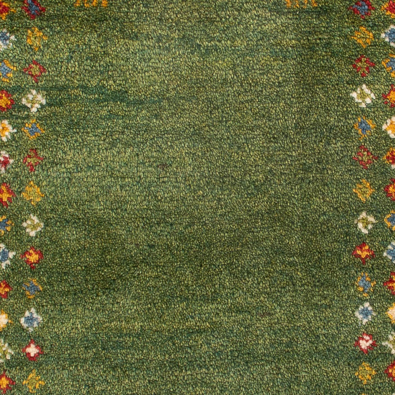 Gabbeh Teppich - Perser - 89 x 62 cm - seegrün