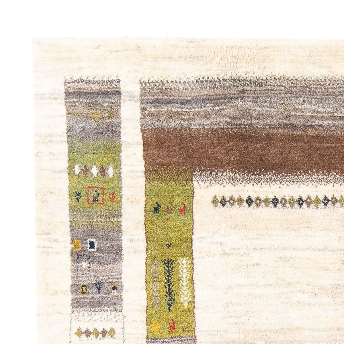 Gabbeh Teppich - Perser - 245 x 200 cm - creme