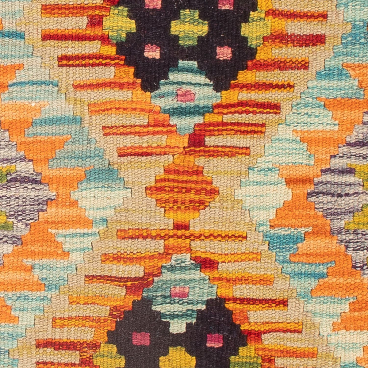 Kelim Teppich - Splash - 60 x 40 cm - mehrfarbig