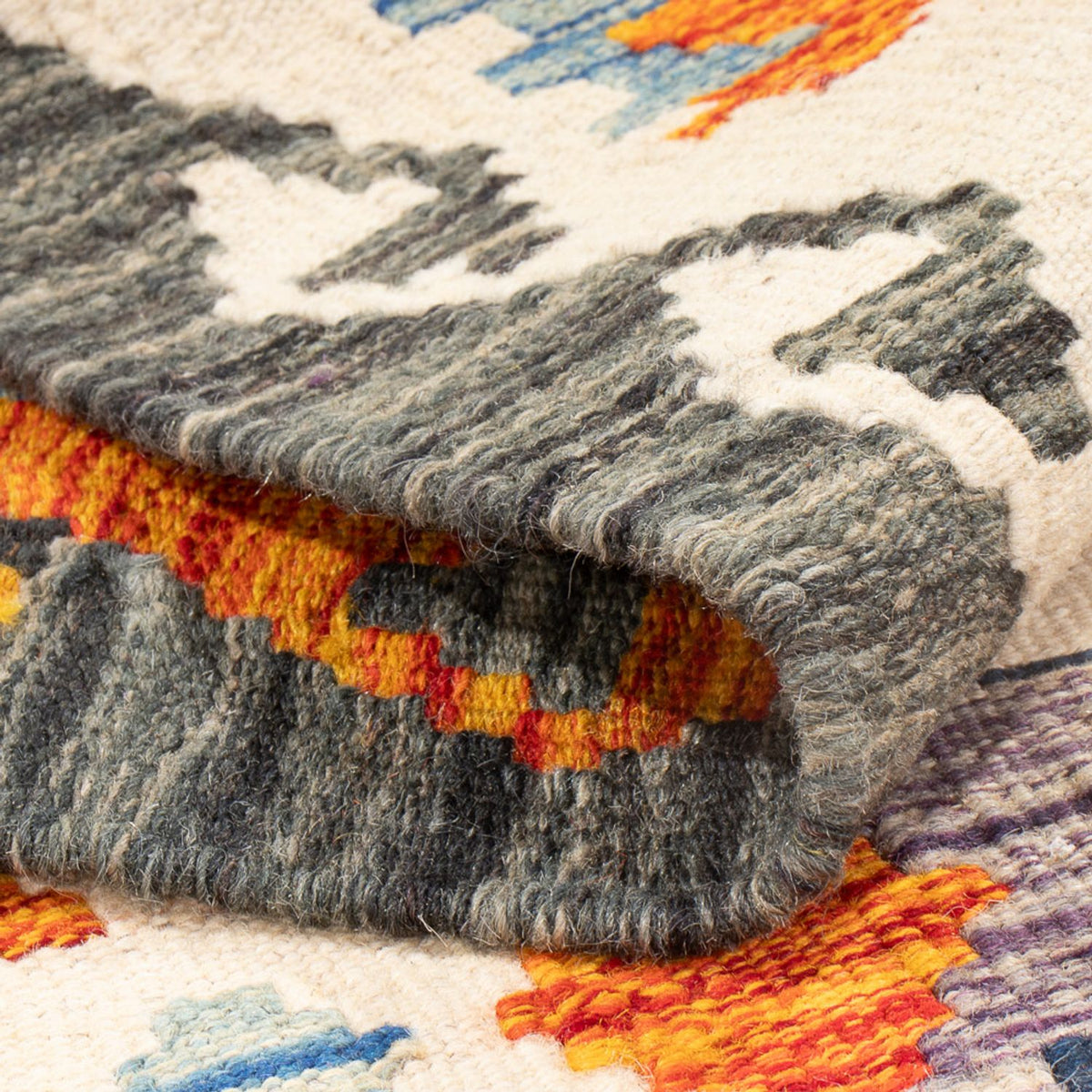 Läufer Kelim - Splash - 299 x 86 cm - mehrfarbig