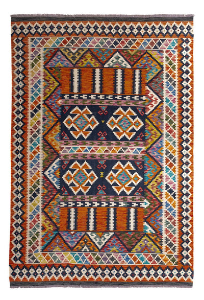 Kelim Maimene Teppich 176x247cm - mehrfarbig