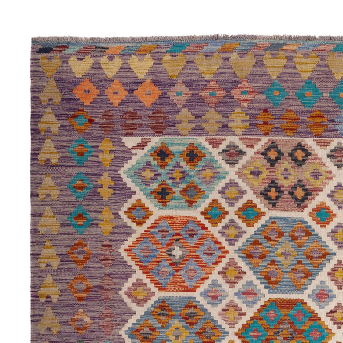 Kelim Teppich - Splash - 255 x 205 cm - mehrfarbig