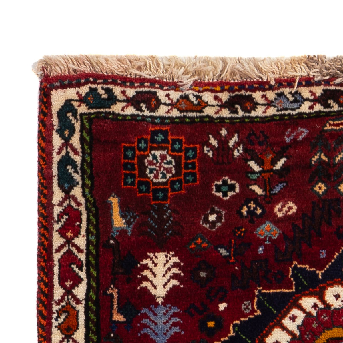 Perserteppich - Nomadic - 143 x 77 cm - dunkelrot