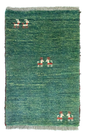Gabbeh Teppich - Perser 90 x 60 cm - mehrfarbig