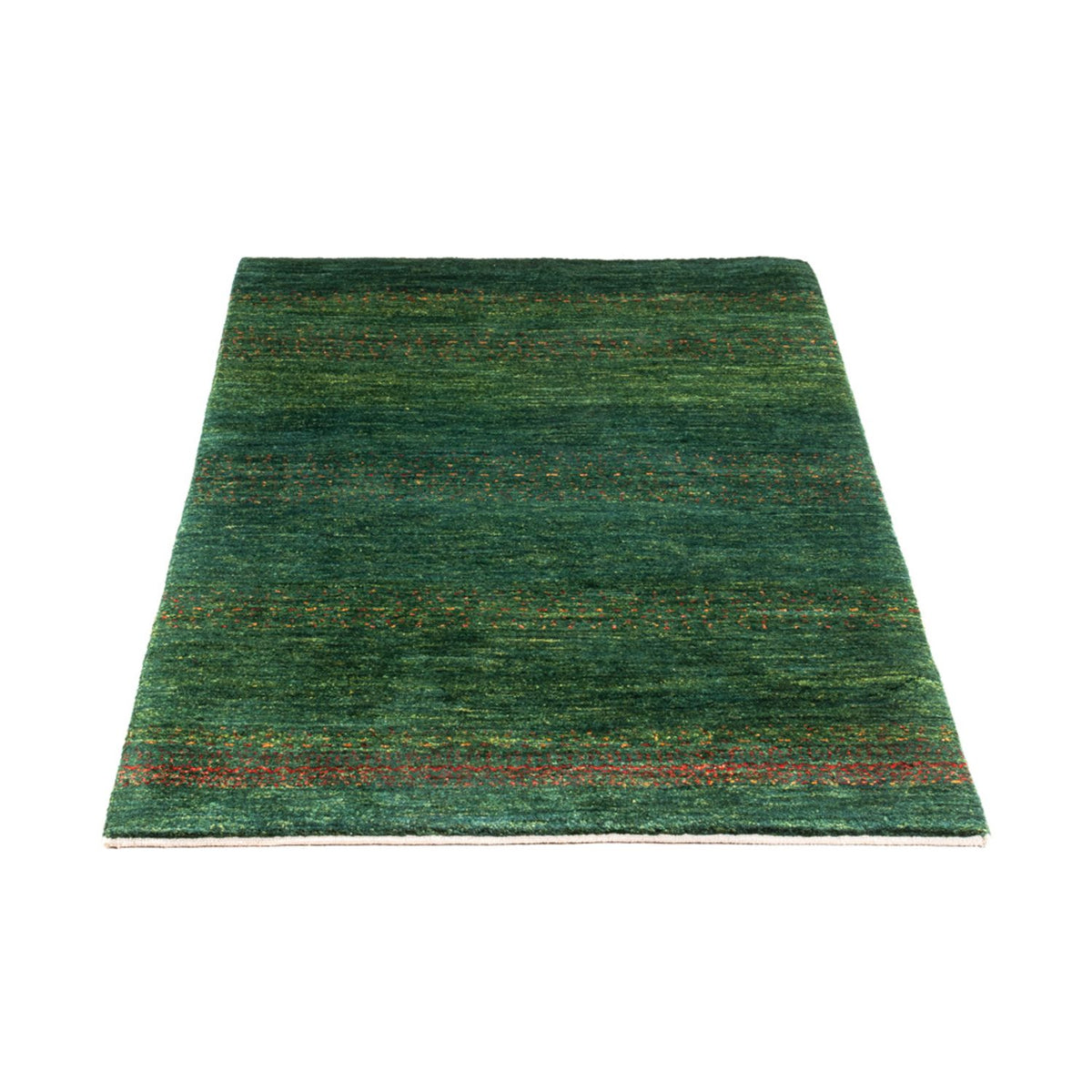 Gabbeh Teppich - Loribaft Perser - 126 x 78 cm - grün