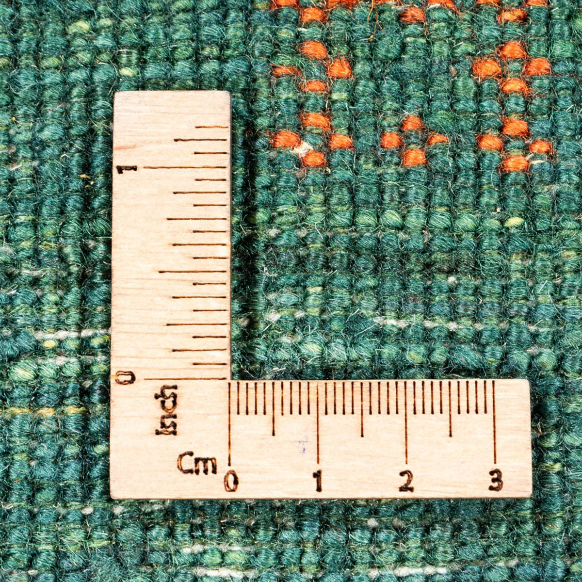 Gabbeh Teppich - Loribaft Perser - 120 x 76 cm - grün