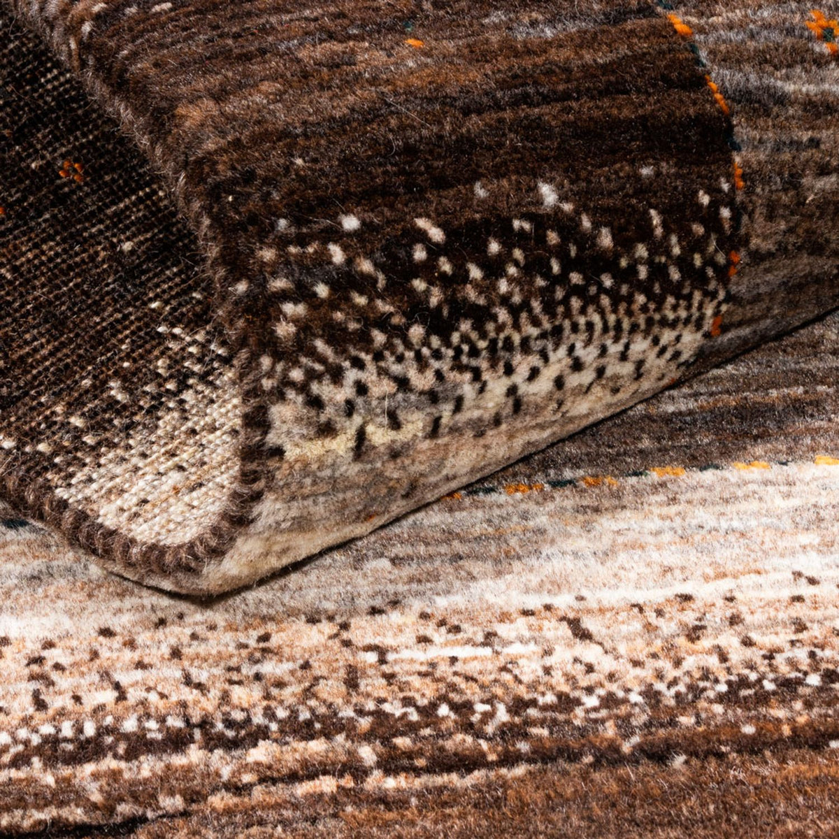 Gabbeh Teppich - Loribaft Perser - 123 x 84 cm - grau