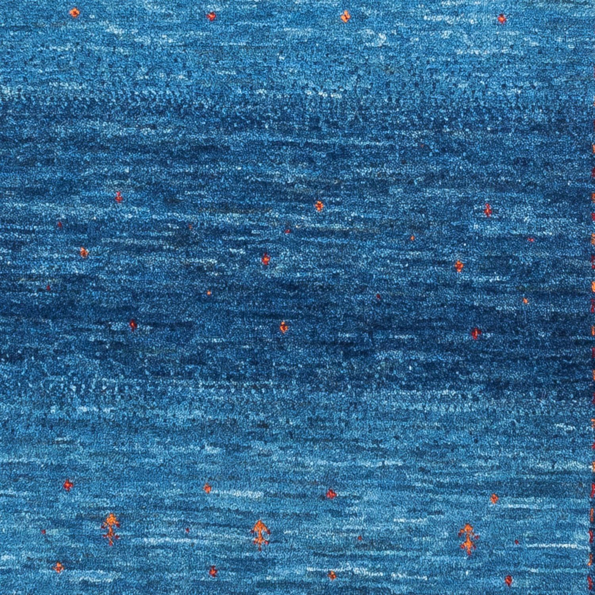 Gabbeh Teppich - Loribaft Perser - 135 x 93 cm - blau