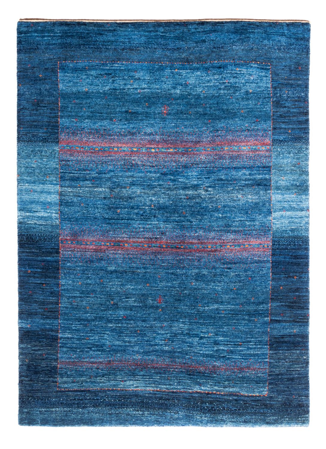 Gabbeh Teppich - Loribaft Perser - 168 x 118 cm - blau