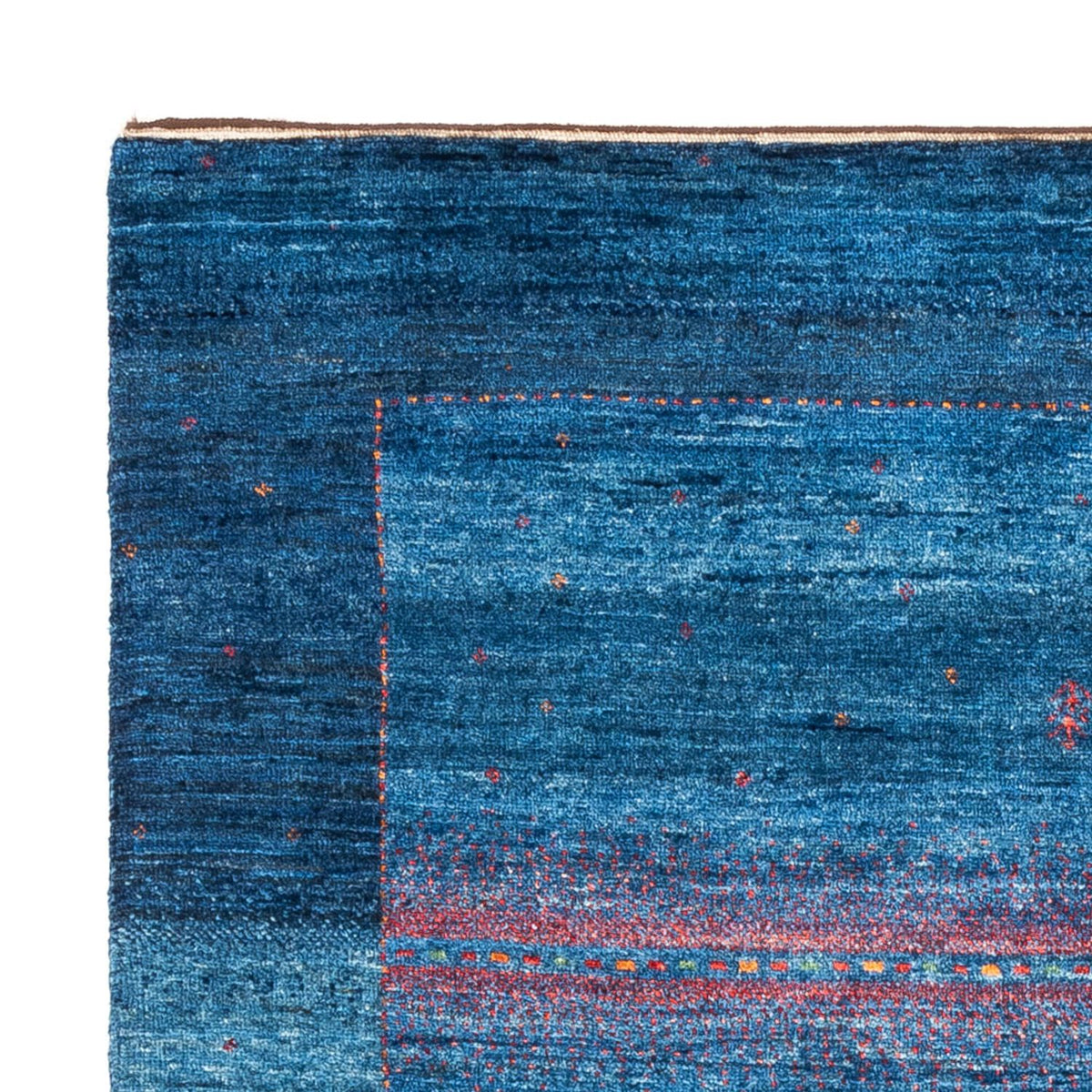 Gabbeh Teppich - Loribaft Perser - 168 x 118 cm - blau