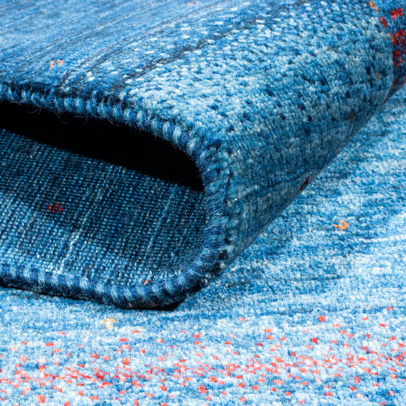 Gabbeh Teppich - Loribaft Perser - 168 x 118 cm - blau