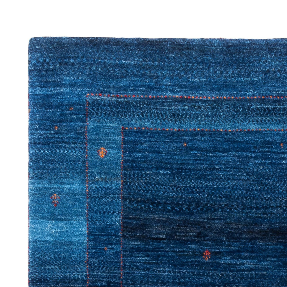 Gabbeh Teppich - Loribaft Perser - 164 x 116 cm - blau
