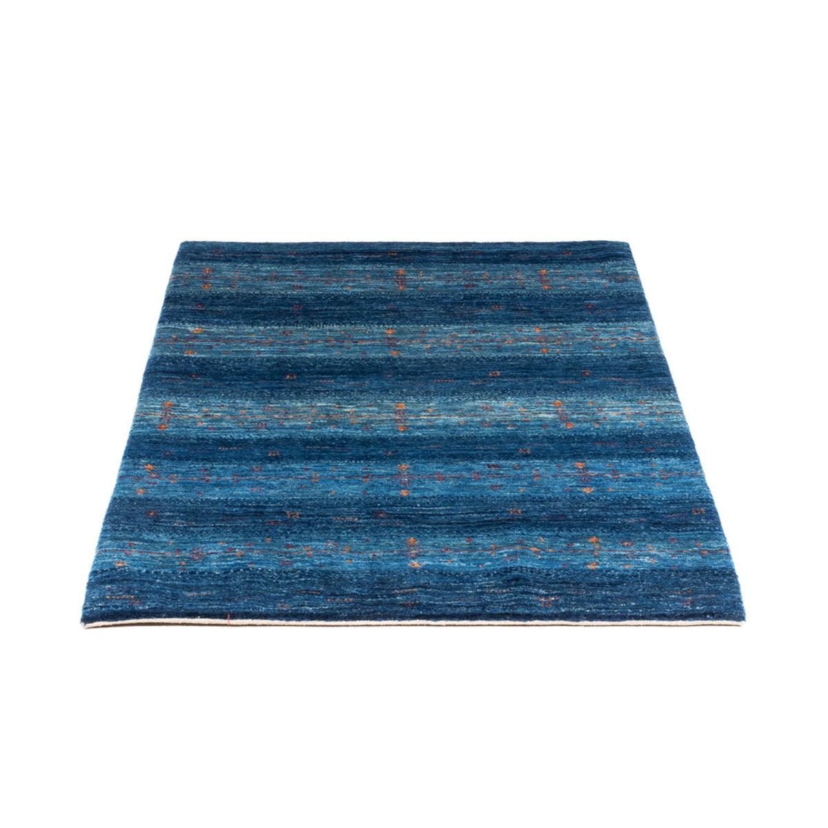 Gabbeh Teppich - Loribaft Perser - 120 x 85 cm - blau