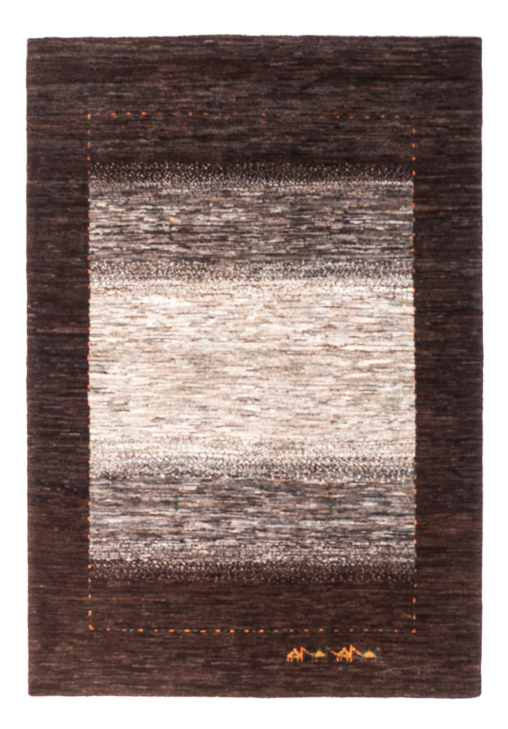 Gabbeh Teppich - Loribaft Perser - 154 x 103 cm - grau