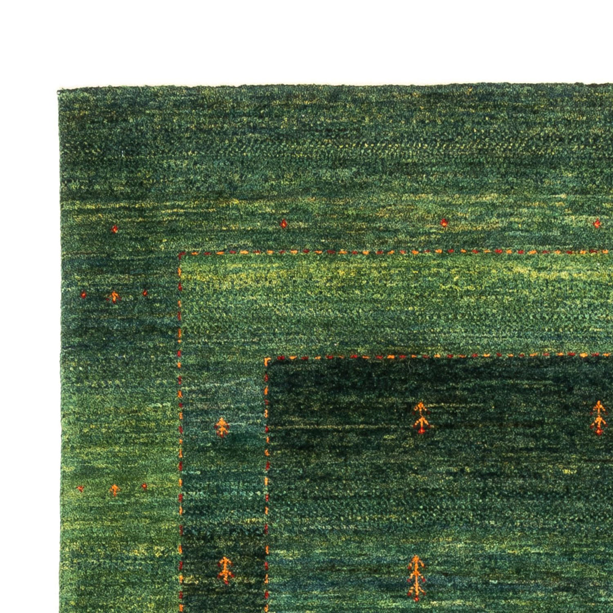 Gabbeh Teppich - Loribaft Perser - 192 x 126 cm - grün