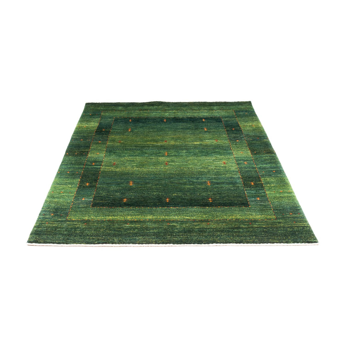 Gabbeh Teppich - Loribaft Perser - 192 x 126 cm - grün