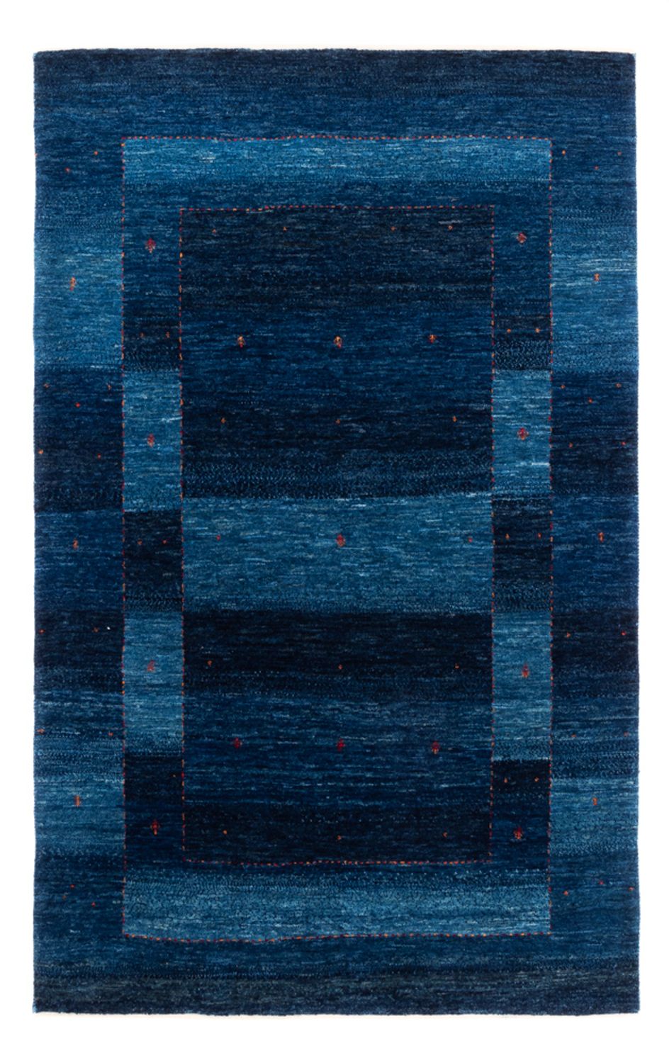 Gabbeh Teppich - Loribaft Perser - 192 x 127 cm - blau