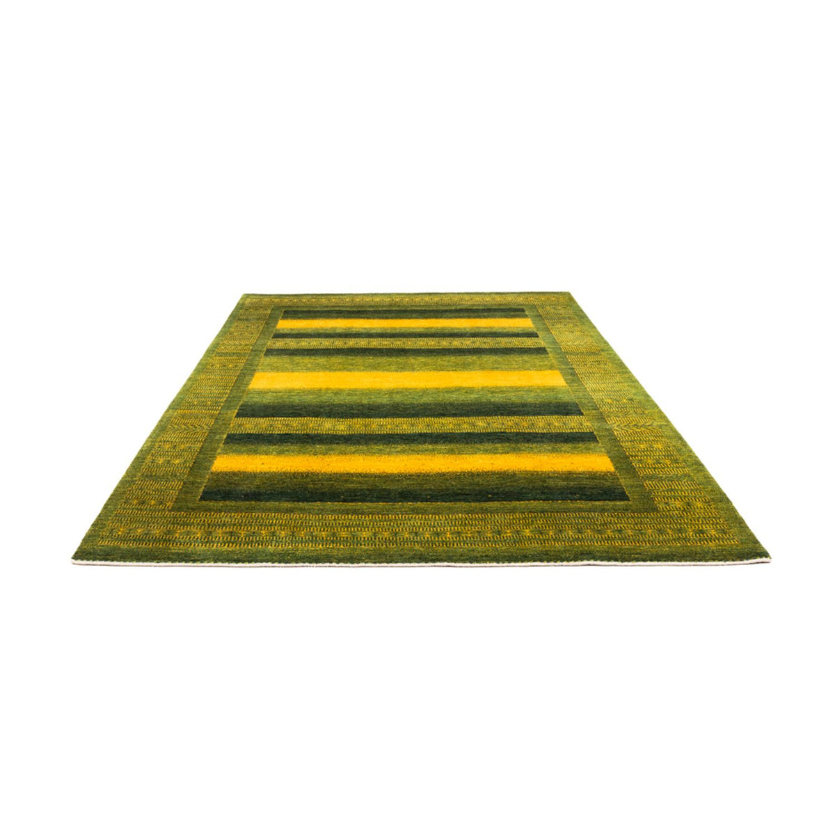 Gabbeh Teppich - Loribaft Perser - 298 x 216 cm - grün