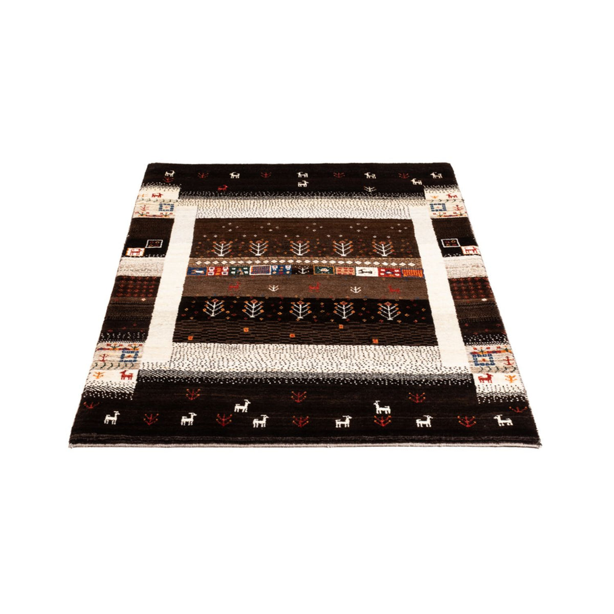 Gabbeh Teppich - Loribaft Perser - Royal - 130 x 86 cm - mehrfarbig