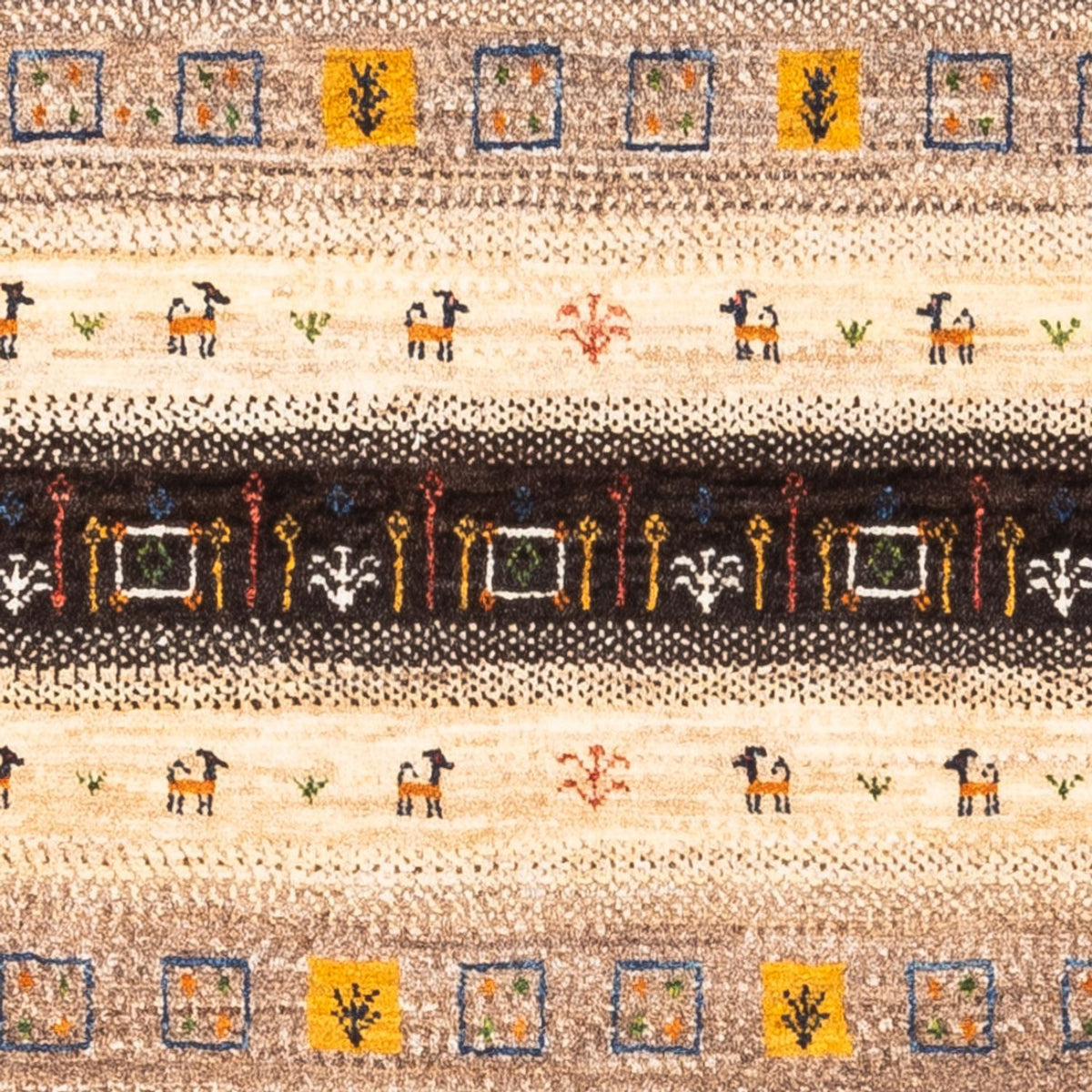 Gabbeh Teppich - Loribaft Perser - Royal - 135 x 87 cm - mehrfarbig