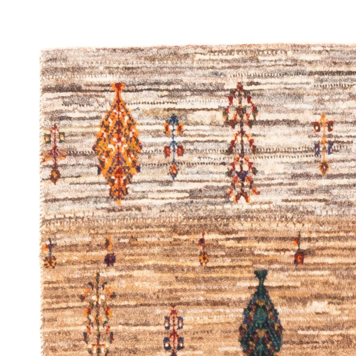 Gabbeh Teppich - Loribaft Perser - Royal - 125 x 85 cm - grau