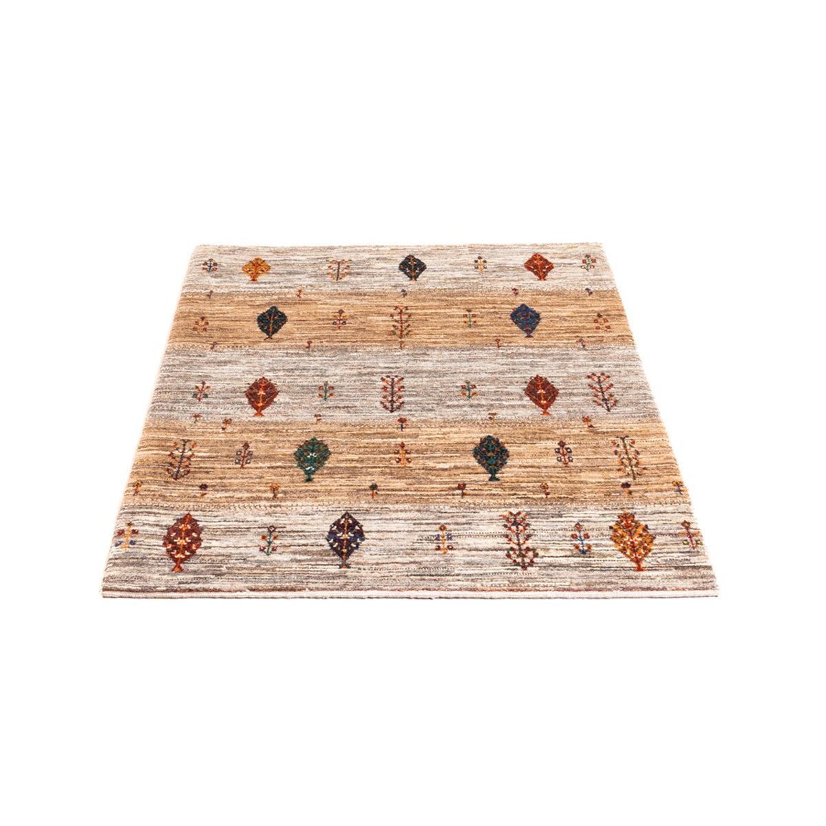 Gabbeh Teppich - Loribaft Perser - Royal - 125 x 85 cm - grau