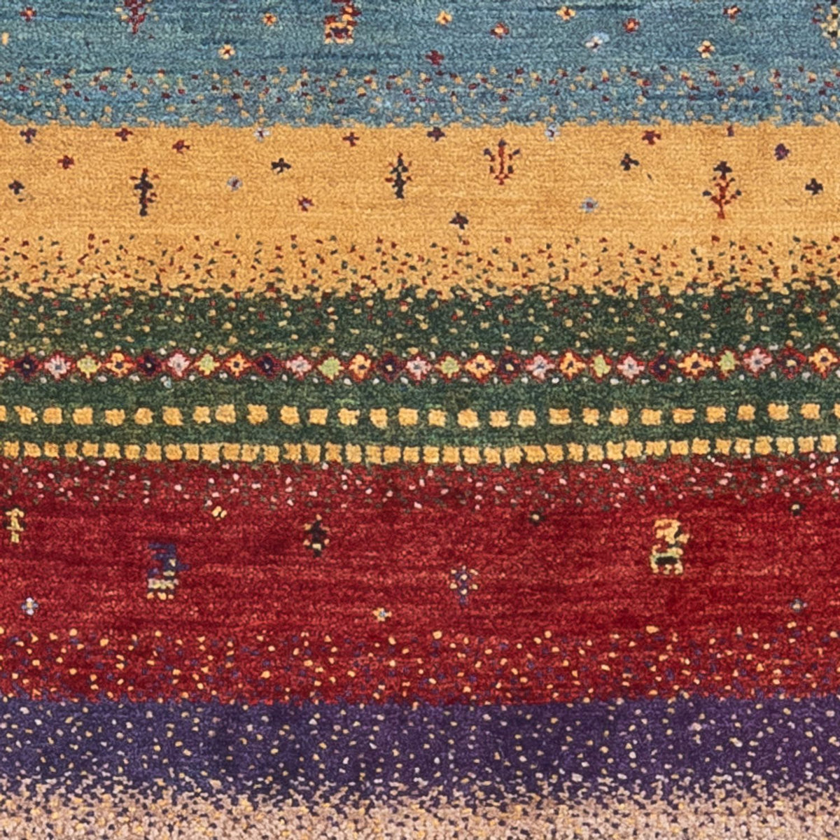 Gabbeh Teppich - Loribaft Perser - Royal - 130 x 85 cm - mehrfarbig