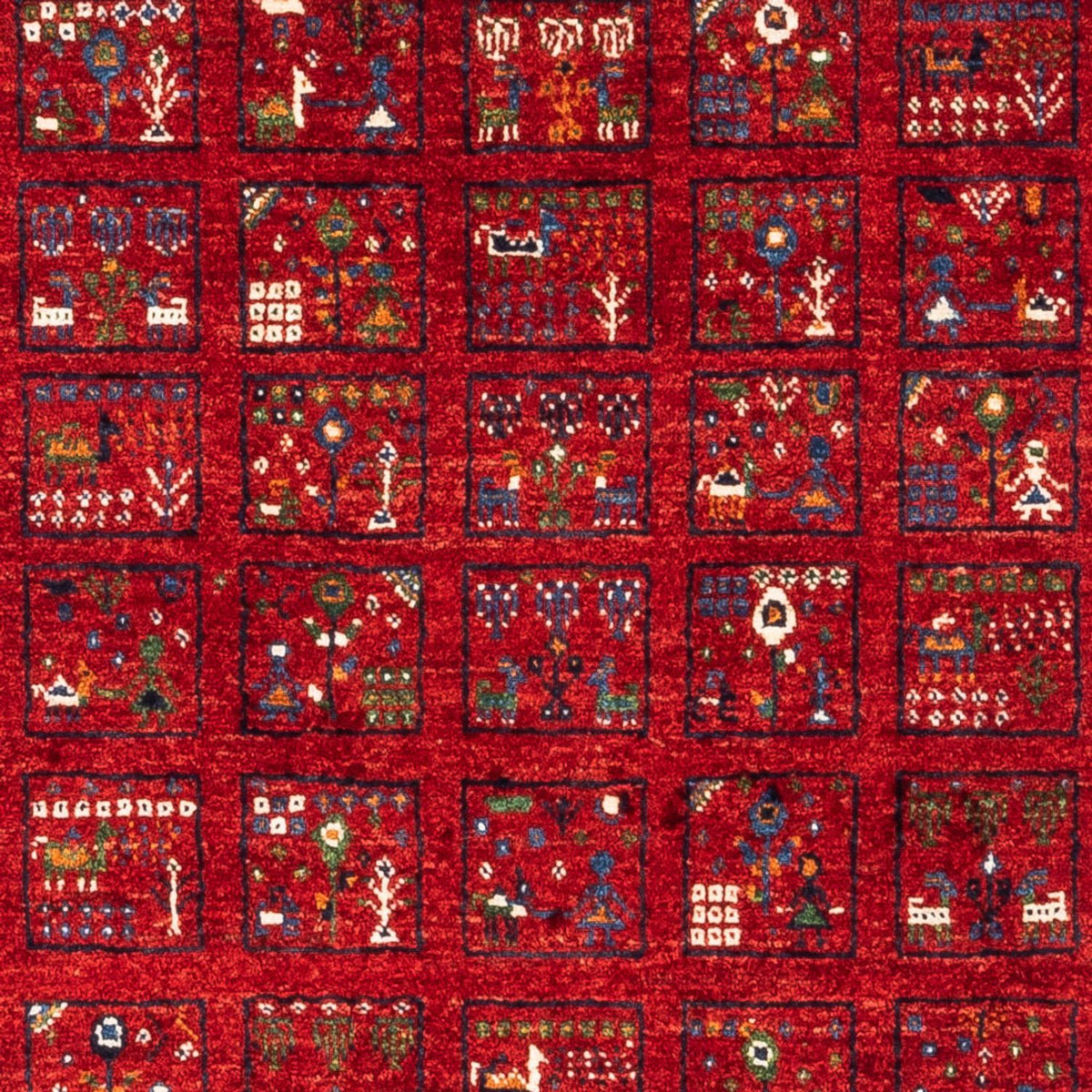 Gabbeh Teppich - Loribaft Perser - Royal - 124 x 82 cm - mehrfarbig