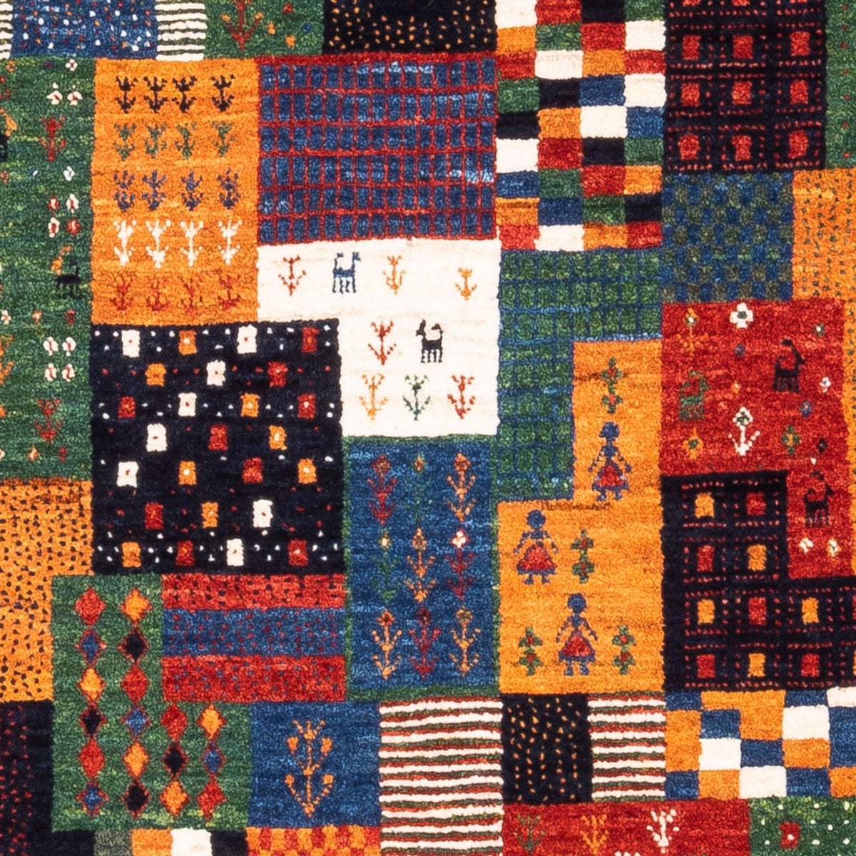 Gabbeh Teppich - Loribaft Perser - Royal - 118 x 84 cm - mehrfarbig