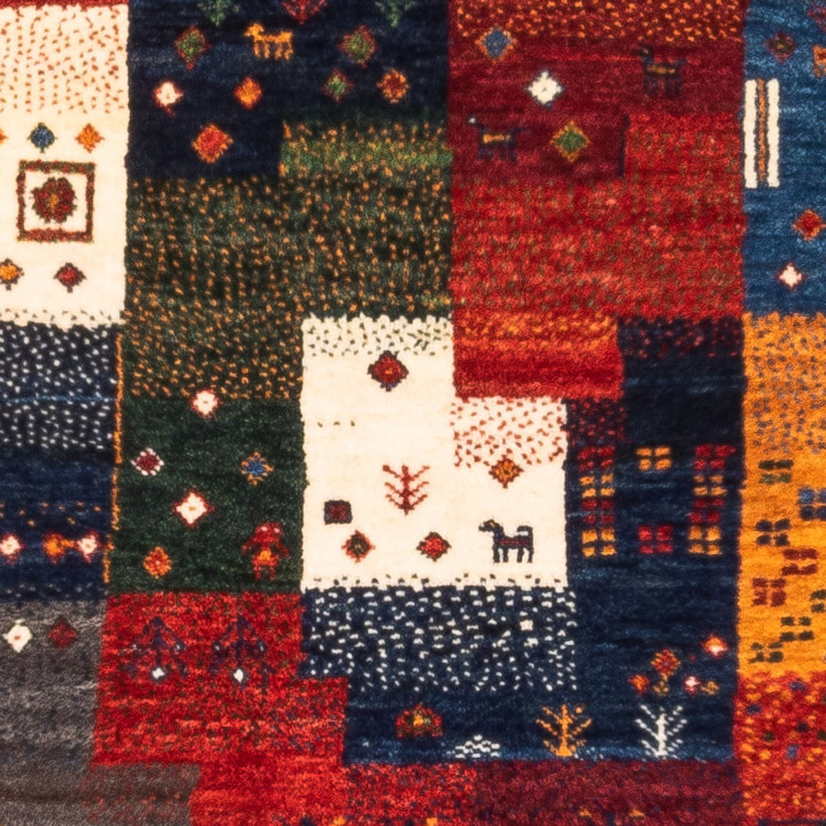 Gabbeh Teppich - Loribaft Perser - Royal - 132 x 82 cm - mehrfarbig