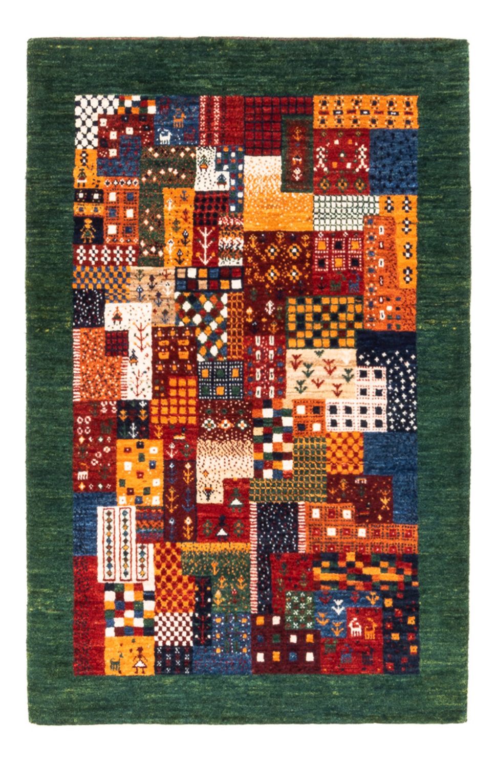 Gabbeh Teppich - Loribaft Perser - Royal - 128 x 85 cm - mehrfarbig