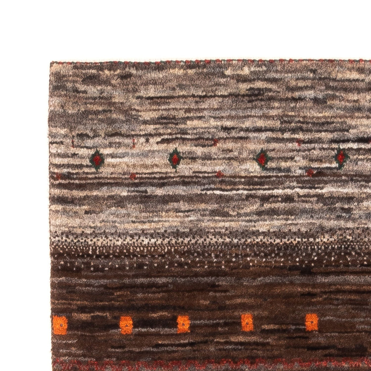 Gabbeh Teppich - Loribaft Perser - Royal - 134 x 84 cm - grau