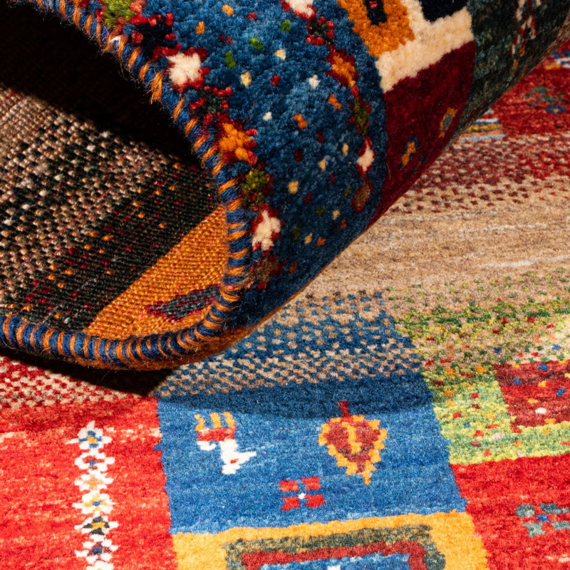 Gabbeh Teppich - Loribaft Perser - Royal - 132 x 84 cm - mehrfarbig