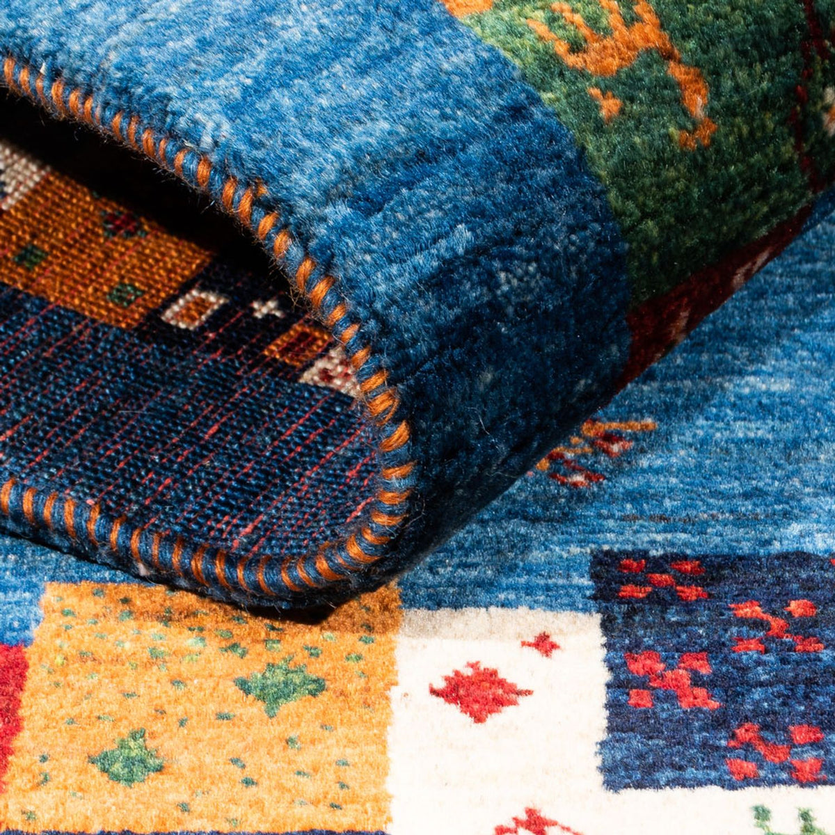 Gabbeh Teppich - Loribaft Perser - Royal - 128 x 83 cm - mehrfarbig