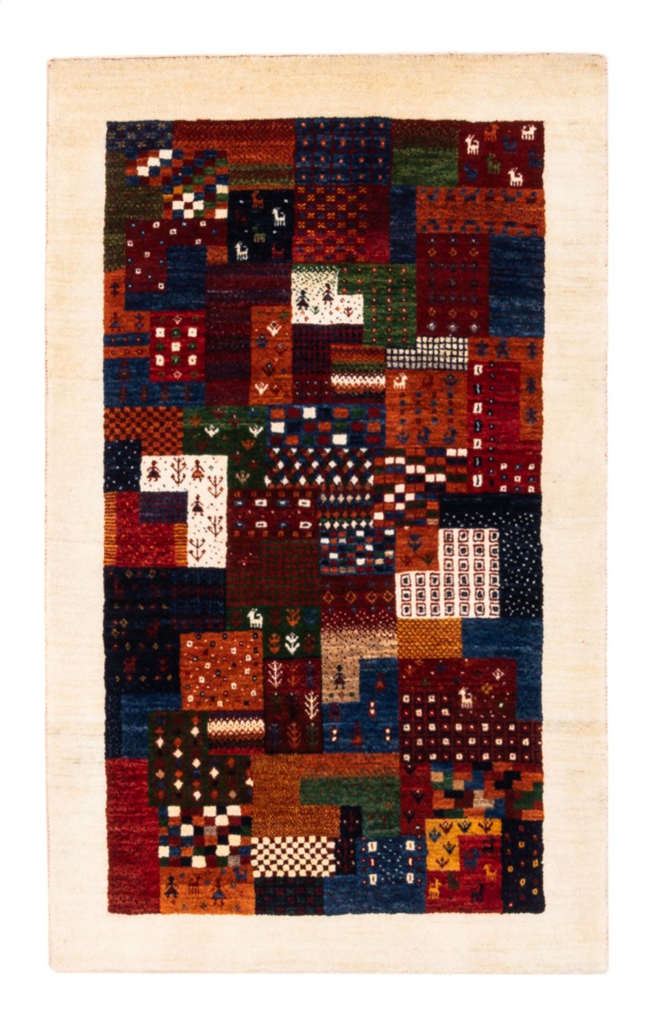 Gabbeh Teppich - Loribaft Perser - Royal - 134 x 84 cm - mehrfarbig