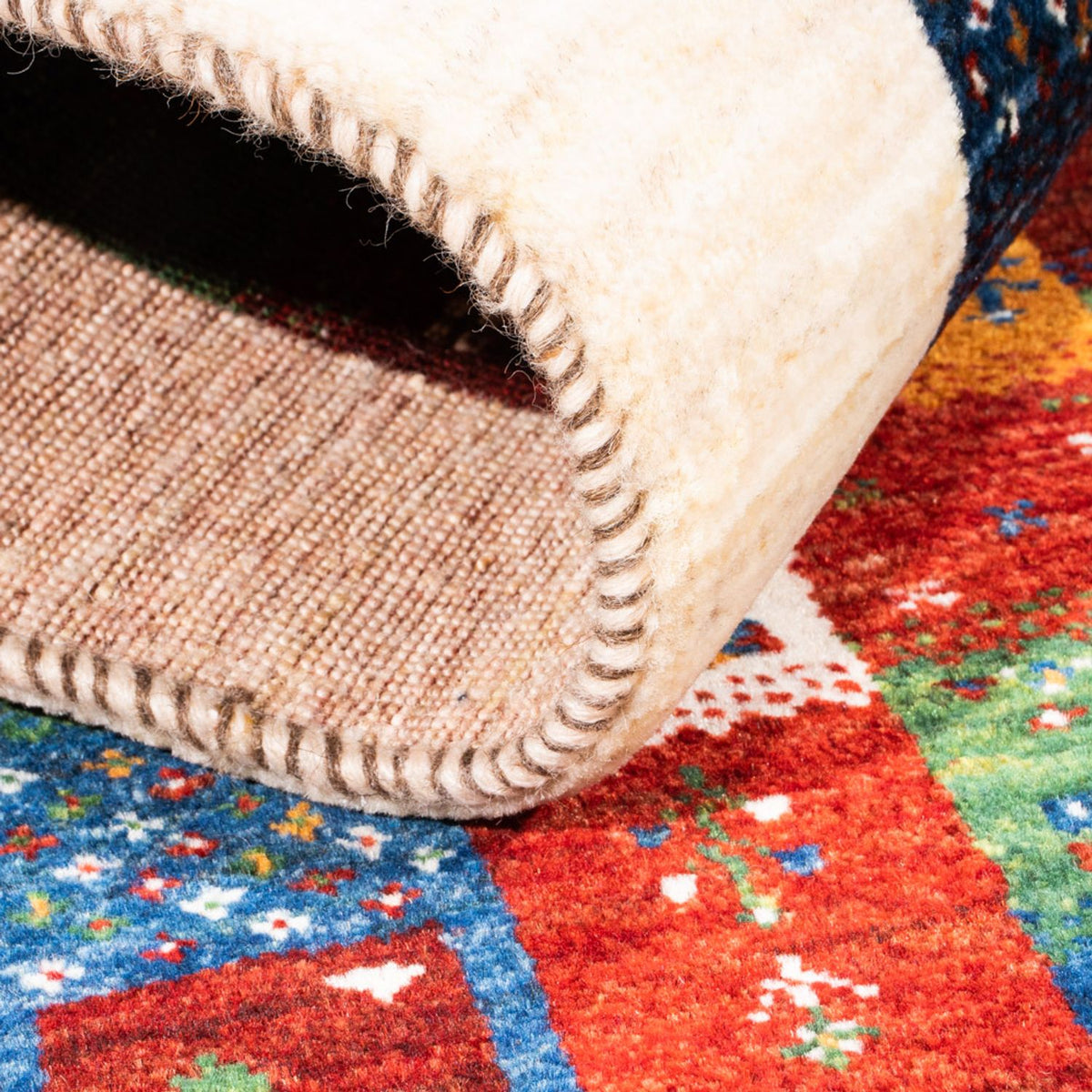 Gabbeh Teppich - Loribaft Perser - Royal - 125 x 83 cm - mehrfarbig