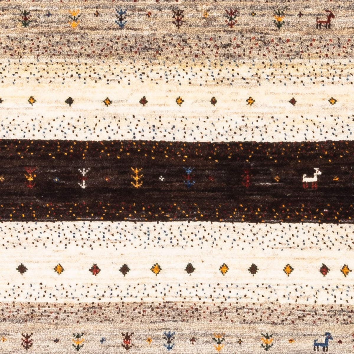 Gabbeh Teppich - Loribaft Perser - Royal - 121 x 84 cm - mehrfarbig