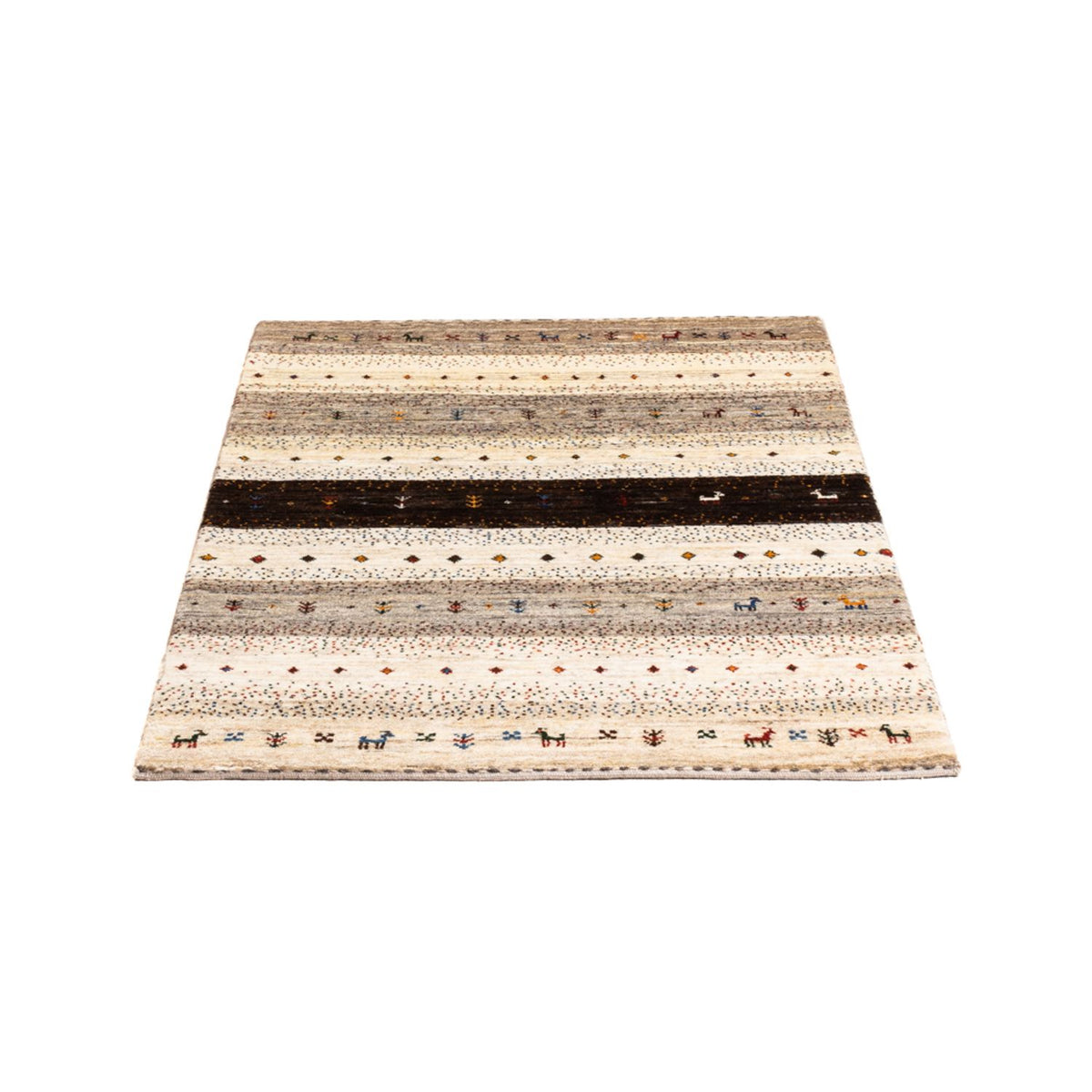 Gabbeh Teppich - Loribaft Perser - Royal - 121 x 84 cm - mehrfarbig