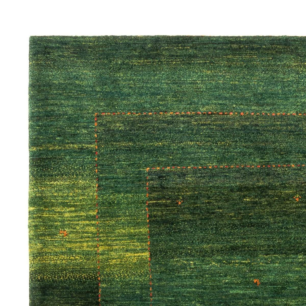 Gabbeh Teppich - Loribaft Perser - 191 x 153 cm - grün