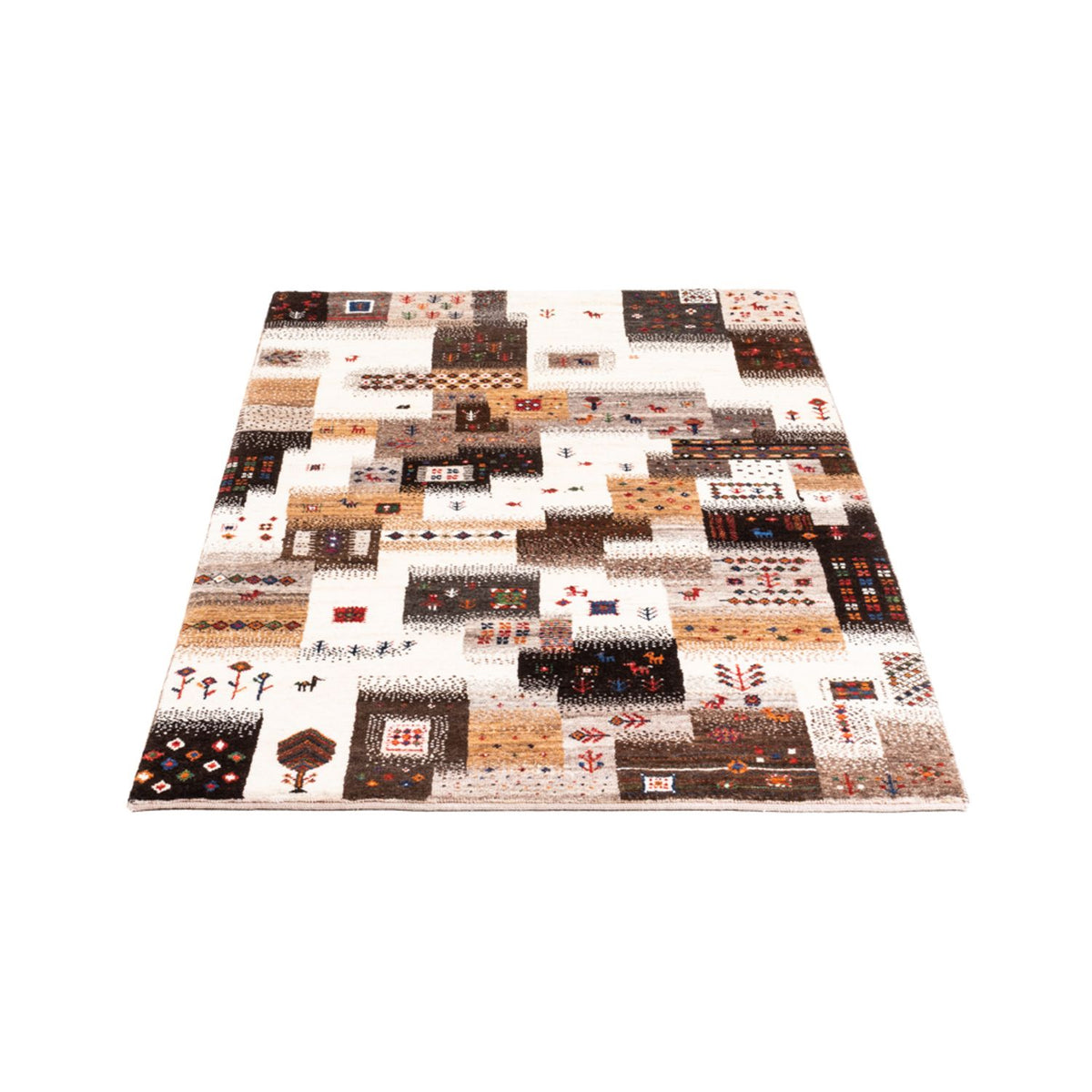 Gabbeh Teppich - Loribaft Perser - Royal - 147 x 85 cm - grau