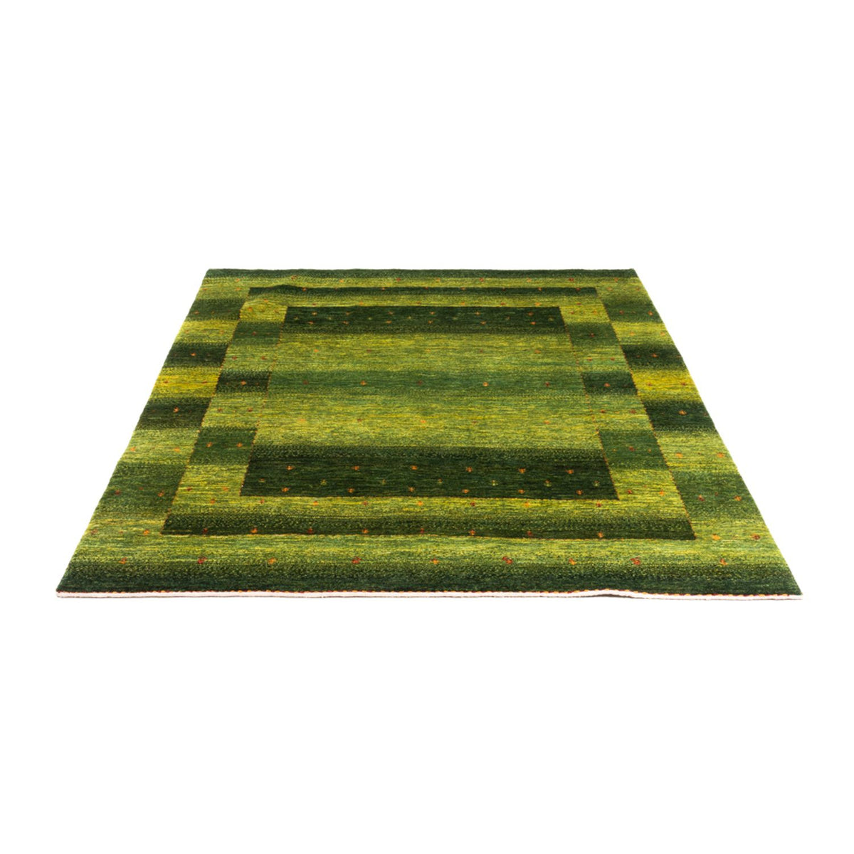 Gabbeh Teppich - Loribaft Perser - 202 x 151 cm - grün
