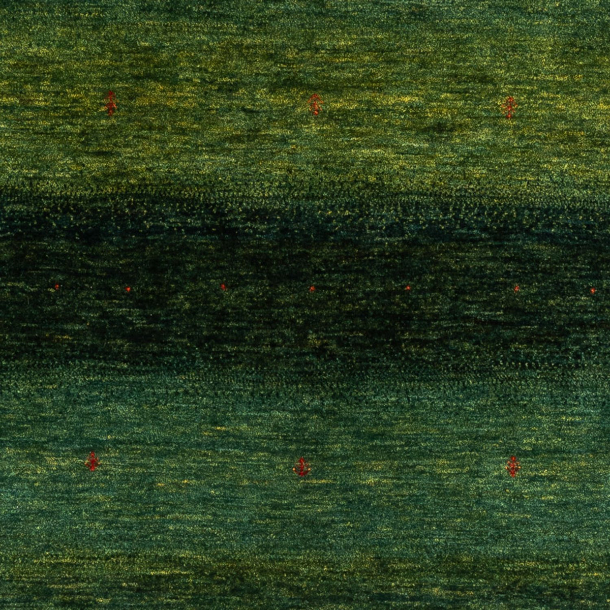 Gabbeh Teppich - Loribaft Perser - 200 x 160 cm - grün