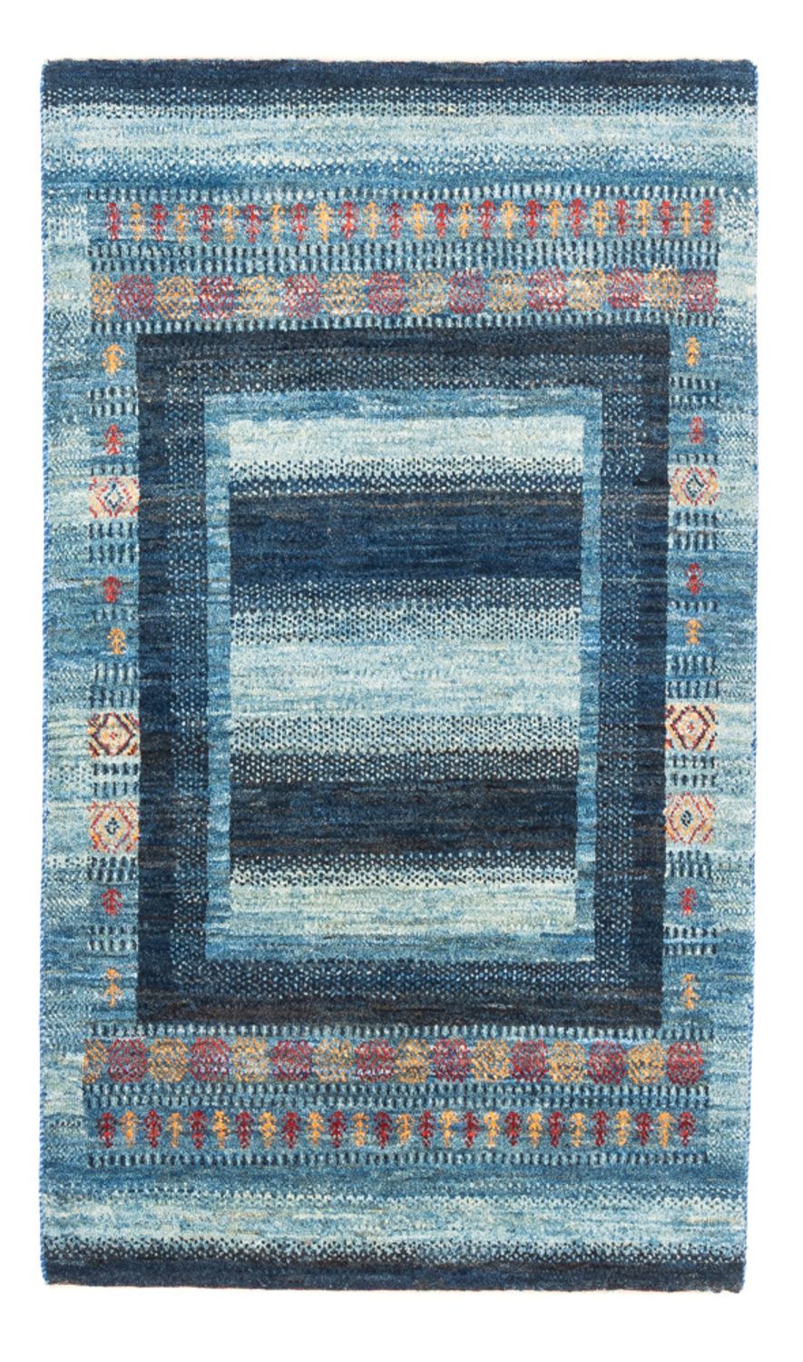 Gabbeh Teppich - Loribaft Perser - Royal - 128 x 78 cm - blau