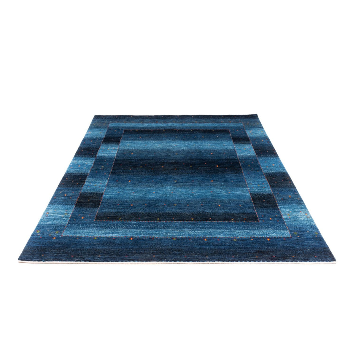 Gabbeh Teppich - Loribaft Perser - 204 x 153 cm - blau