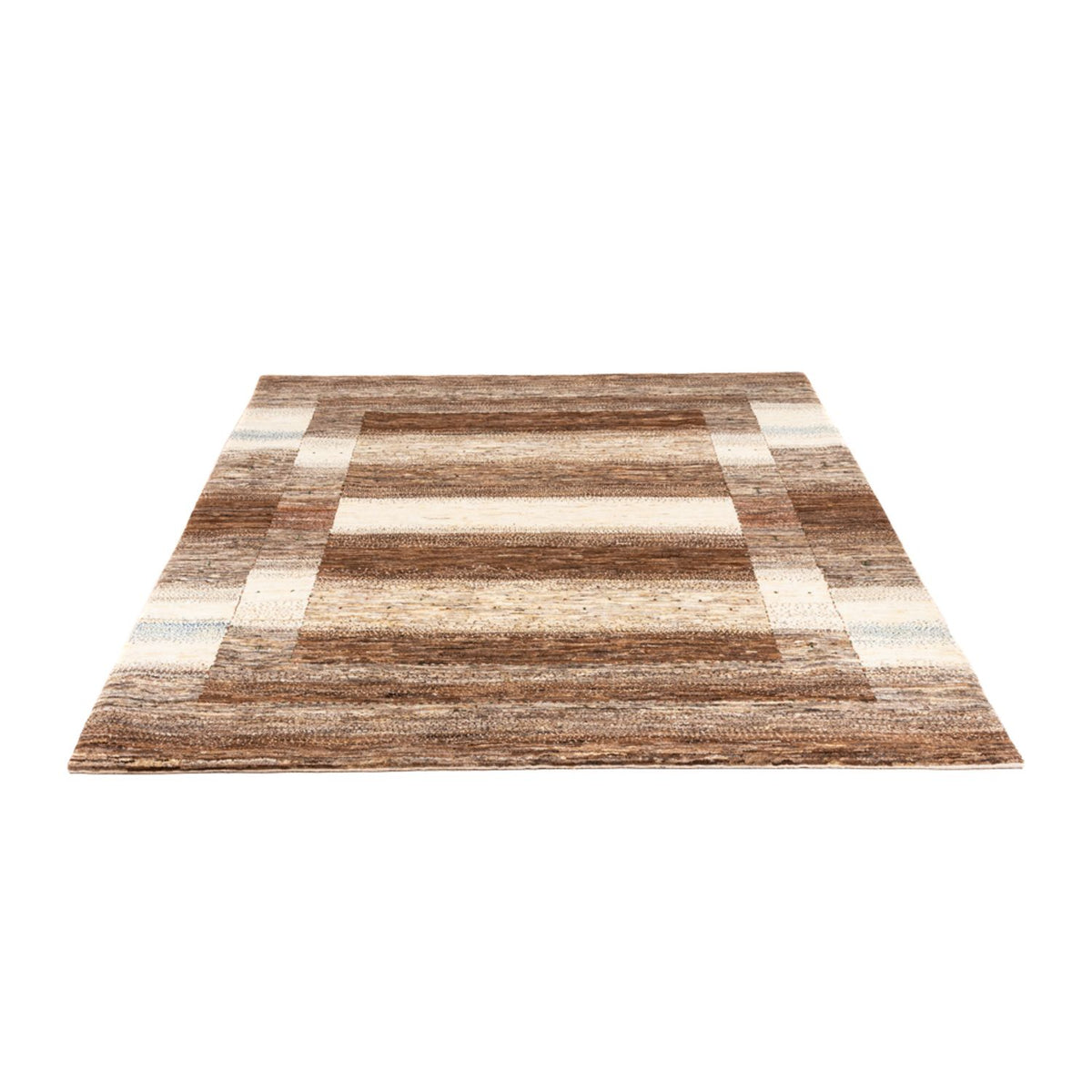 Gabbeh Teppich - Loribaft Perser - 201 x 158 cm - natur