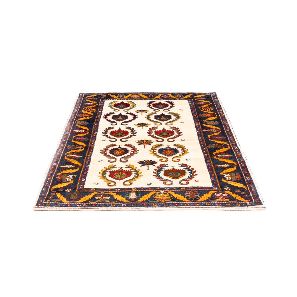 Gabbeh Teppich - Perser - 155 x 115 cm - creme