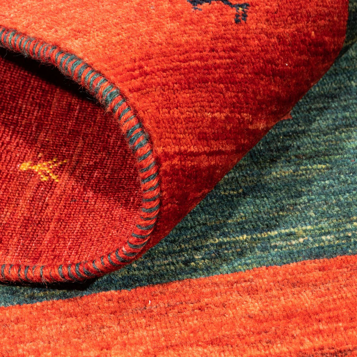 Gabbeh Teppich - Perser - 122 x 78 cm - rot